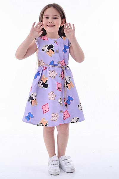 MAXI DRY Ruffle Sleeve Summer Girl's Dress