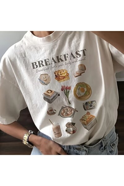 Bengi Clothing تي شيرت مطبوع بأكمام قصيرة وقصة كبيرة الحجم