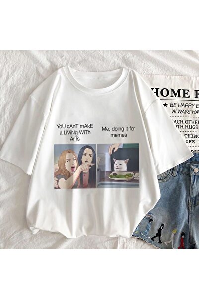 Jose Clothing Tricou imprimat cu mânecă scurtă cu croială supradimensionată