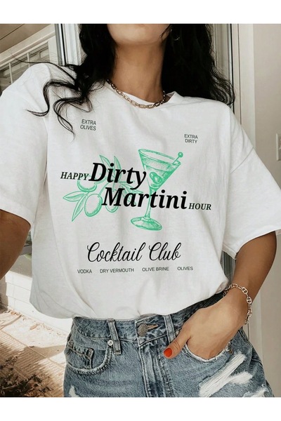 Bengi Clothing تي شيرت مطبوع بأكمام قصيرة وقصة كبيرة الحجم