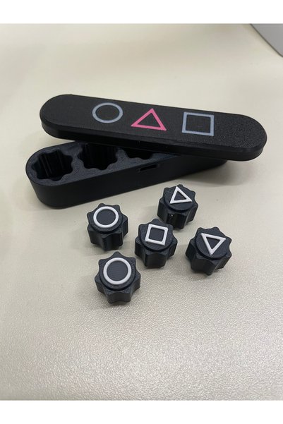 Morpiko Squid Game Gonggi 5 Stone Special Black Game Set, Boxed, with Sound and Heavy Stones, Black Special Series