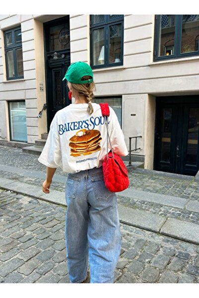 Jose Clothing Tricou imprimat cu mânecă scurtă cu croială supradimensionată