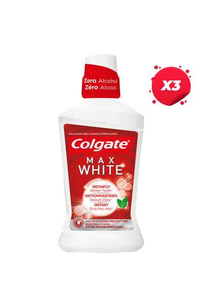 Colgate X3 - COLGATE APA GURA 500ML MAX WHITE