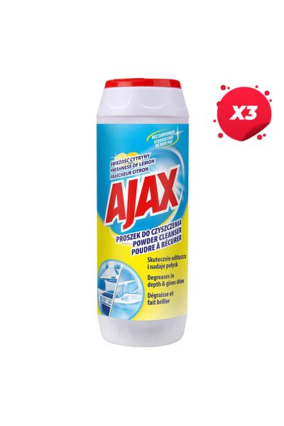 Ajax X3 - AJAX CLEANING POWDER 450G LEMON