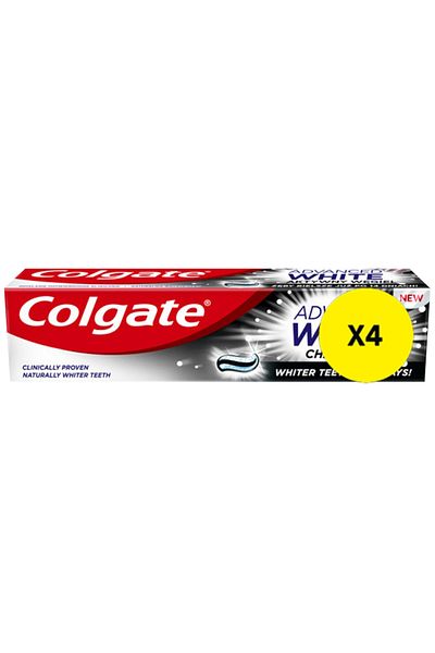 Colgate X4 - COLGATE PASTA DINTI 100ML ADVANCED WHITE CHARCOAL