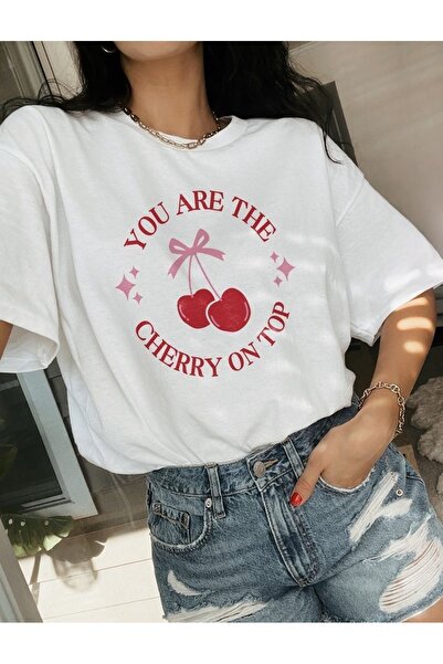 Jose Clothing Tricou imprimat cu mânecă scurtă cu croială supradimensionată