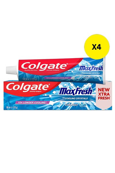 Colgate X4 - COLGATE PASTA DINTI 100ML MAX FRESH COOLING CRYSTALS