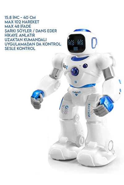 Boratila Toys SmartCarle Uzaktan Kumandalı Konuşan İnteraktif Akıllı Büyük Programlanabilir Robot