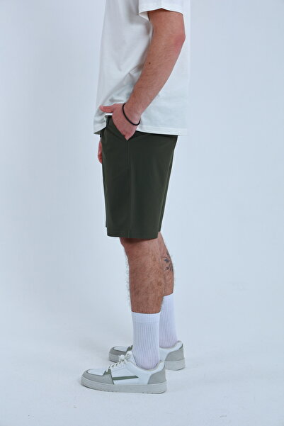 TKT Ανδρικό υφασμάτινο σορτς αλεξίπτωτο - Ελαστική βερμούδα με πλαϊνή τσέπη