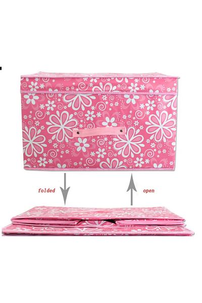 Other Multicolor Foldable double cover double grid clothes storage finishing box desktop storage underwear