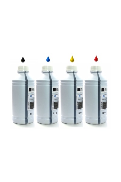 HP Smart Tank 500 /510 / 513/515 /519/ 530/615 Yazıcı Uyumlu 4 Renk 1 LT Muadil Mürekkep seti