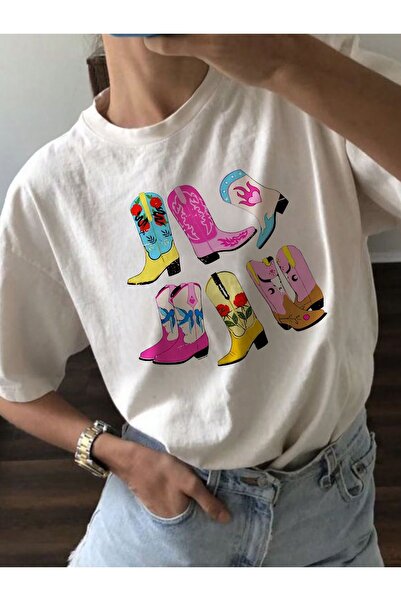 Jose Clothing Tricou imprimat cu mânecă scurtă cu croială supradimensionată