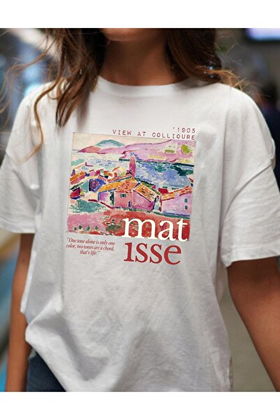 Jose Clothing Tricou imprimat cu mânecă scurtă cu croială supradimensionată