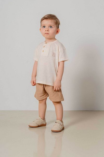 bombe Baby Kids Natural Cotton Shorts Comfortable Set Trend Fashion Bottom Top Set