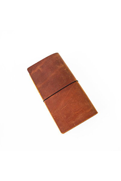 noft Standart Boy Travel Notebook Deri Defter Kılıfı - Seyahat Defteri - 22 x 13 cm