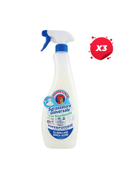 chante clair X3 - CHANTE CLAIR UNIVERSAL DEGREASER SPRAY 600ML BICARBONATE