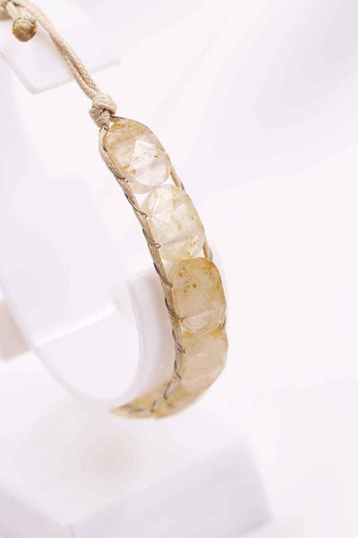 SAURACHI Citrine Stone - Natural Stone, Rolex Bracelet and Ladder Elevator Adjustable