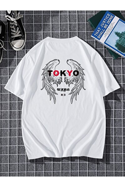 Jose Clothing Tricou imprimat cu mânecă scurtă cu croială supradimensionată