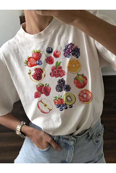 Jose Clothing Tricou imprimat cu mânecă scurtă cu croială supradimensionată