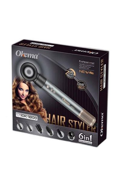 Okema استشوار ومصفف للشعر 6*1 من اوكيما 1800 واط