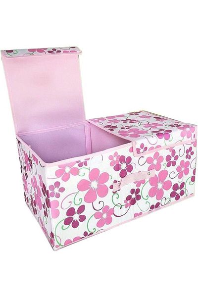 Other Multicolor Foldable double cover double grid clothes storage finishing box desktop storage underwear