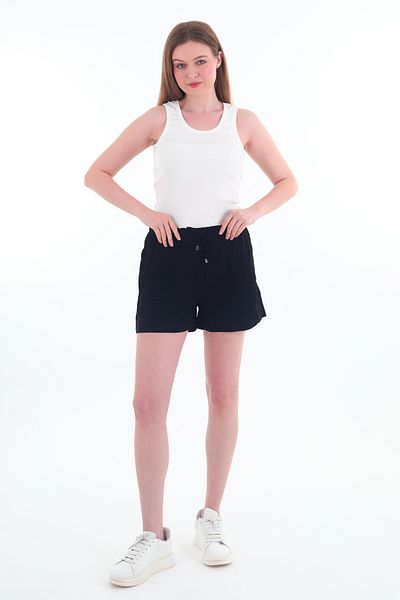 Rich Mini pantaloni scurți de in pentru femei