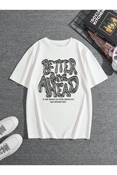 Bengi Clothing Футболка з принтом оверсайз з коротким рукавом