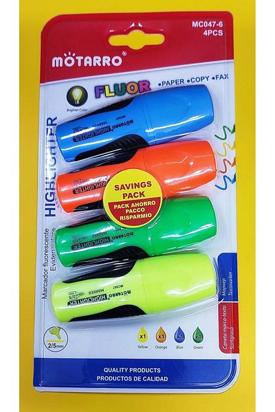 MOTARRO Highlighters - Mini Textmarkers Pastel And Fluorescent Colours