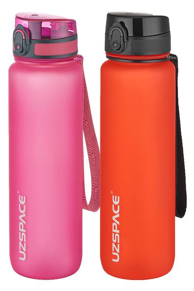 Uzspace 1000 Ml Large Size 2-Piece Tritan Flask Set - 14 Different Color Options