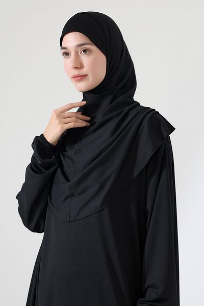 Berel Moda United Prayer Dress with Shawl Black