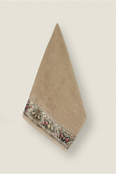 Ellaline Set of 4 Fiore Towels 100% Cotton Floral Pattern Hand / Face / Kitchen 50X90Cm