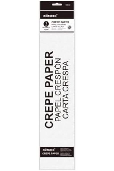MOTARRO White Crepe Paper Craft Paper (200*50 CM) For Diy Arts, Party Decorations