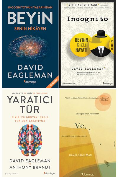 Penguin Books 4 Book Set - Brain Your Story, Incoognito, Creative Genre, Forty Stories from Next Life