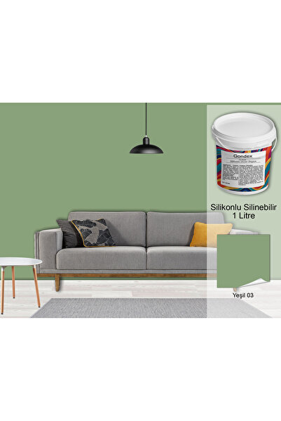 GONDEX İç Cephe Duvar Boyası, Silikonlu Silinebilir, 1000 ml - 2025 Renkleri,...
