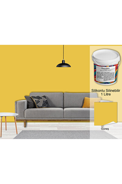 GONDEX İç Cephe Duvar Boyası, Silikonlu Silinebilir, 1000 ml - 2025 Renkleri,...