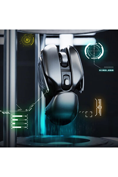 Monozone 1600DPİ Ergonomik Mekanik Metal Kablosuz Mouse Sessiz Böcek Tasarım ...