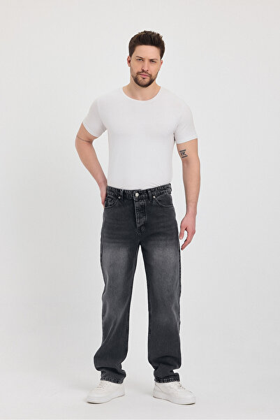 YXC Baggy Regular Straight Loose Wide Leg Men's Jean Jeans