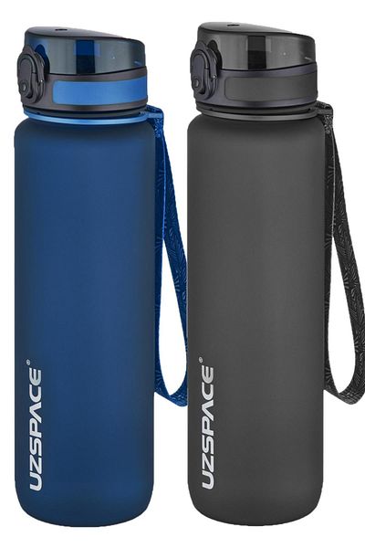 Uzspace 1000 Ml Large Size 2-Piece Tritan Flask Set - 14 Different Color Options