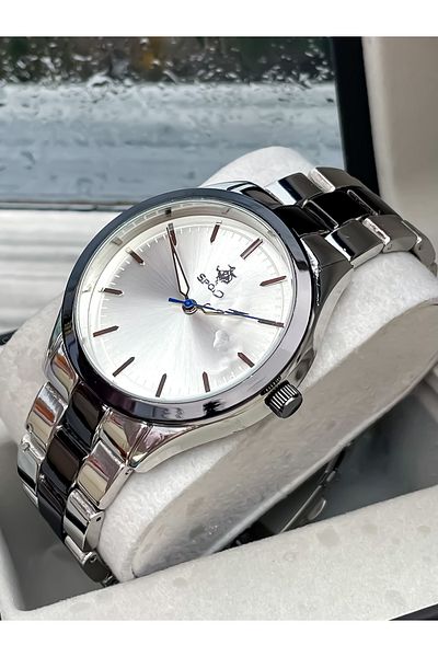 S.POLO New Season Silver Color Men Wristwatch with Wristband Gift Father's Day Gift