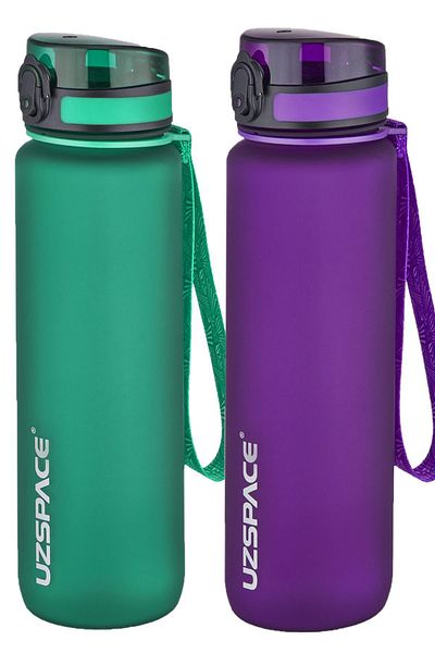 Uzspace 1000 Ml Large Size 2-Piece Tritan Flask Set - 14 Different Color Options