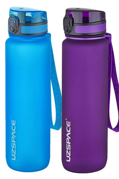 Uzspace 1000 Ml Large Size 2-Piece Tritan Flask Set - 14 Different Color Options