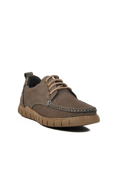 AYK'S Γκρι Nubuck Γνήσιο Δερμάτινο Ανδρικά Παπούτσια Casual 995-1 M