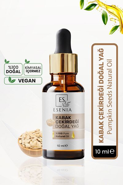 ESENIA Pumpkin Seed Oil 100% Pure and Natural Herbal Essential Oil Natural Pumpkin Seed Oil 10ml