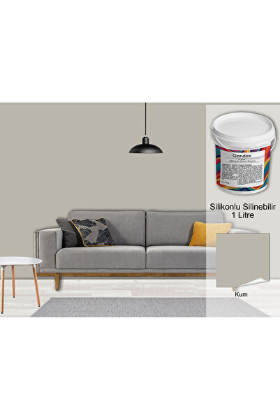 GONDEX İç Cephe Duvar Boyası, Silikonlu Silinebilir, 1000 ml - 2025 Renkleri,...