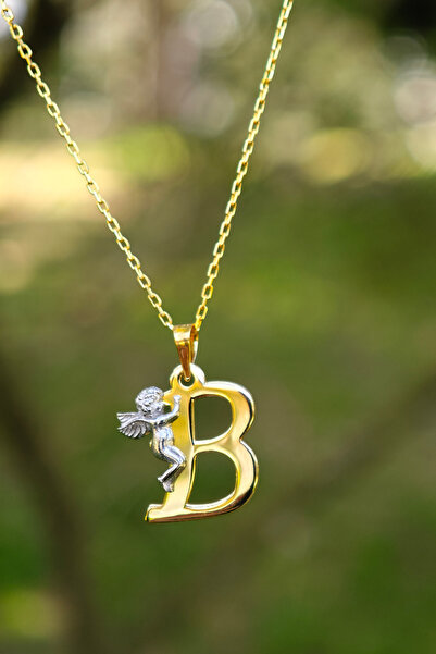 jingle bells Melekli Harf Kolye B Harfi Kolye