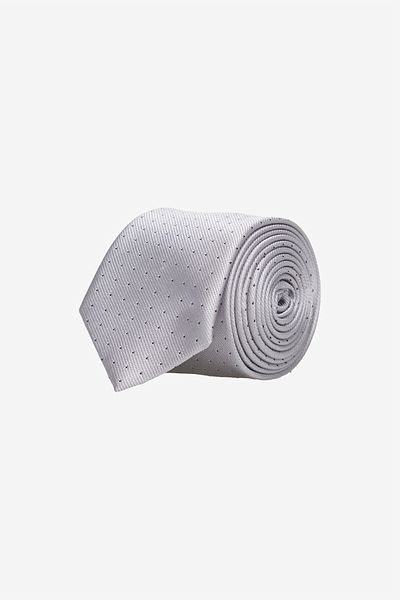ALTINYILDIZ CLASSICS Men's Gray Patterned Thin Tie
