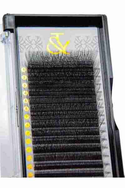 T&Y EYELASH İpek Kirpik , 0.07 Kalınlık , W 6P L Kıvrım , 13 mm , T&Y