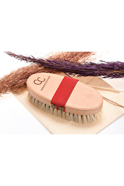 ComesBeauty %100 Doğal At Kılı Selülit Fırçası -çilek Bacak - Çatlak Bakımı -...