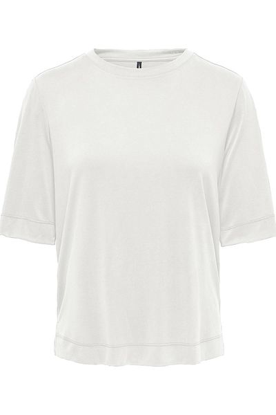 ONLY Onlhannah S/S O-Neck Top Off-White Women's Short Sleeve T-Shirt