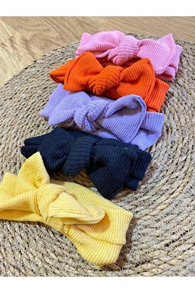ŞAPKAKİDS 5 Color Ribbon Bandana Set